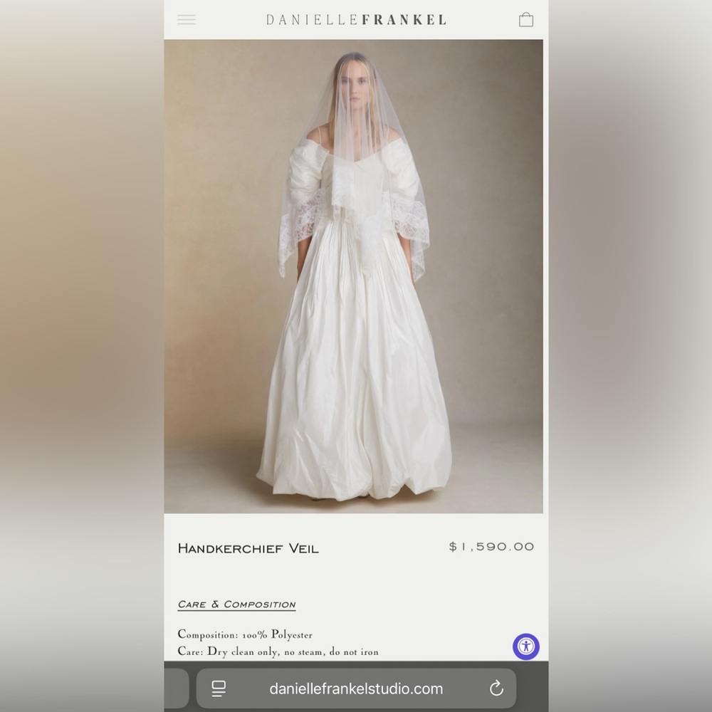 Danielle Frankel Handkerchief Veil